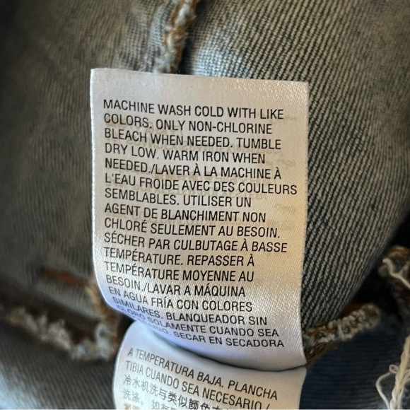 Bar III distress seam-detail jean jacket, size S denim jacket - Picture 14 of 15